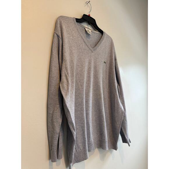 Men's Cotton V-Neck Sweater Size XXL Gray - Picture 2 of 7